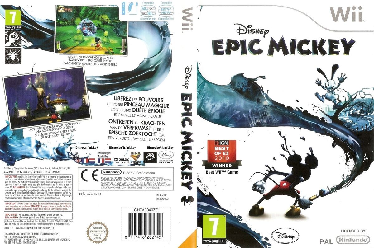 Epic Micker: The Power Of Two box art for Wii
